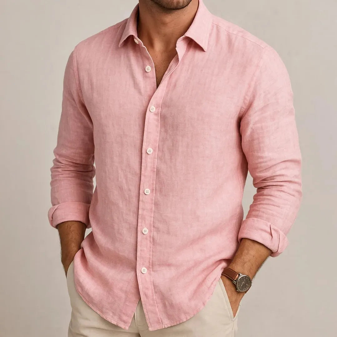 Chemise en Lin Élégante pour Homme