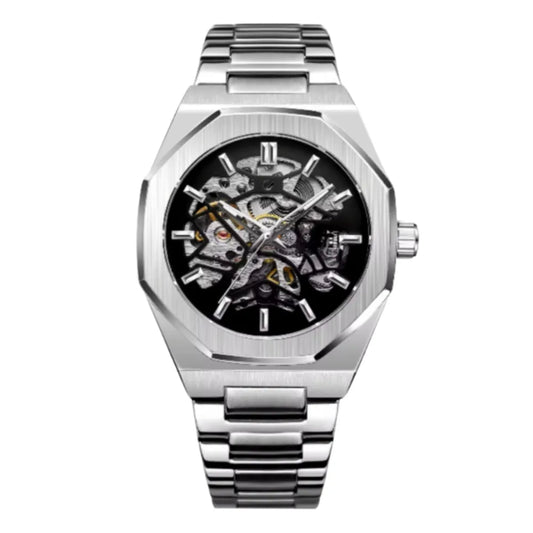 Équinoxe® – Montre Skeleton Acier Homme