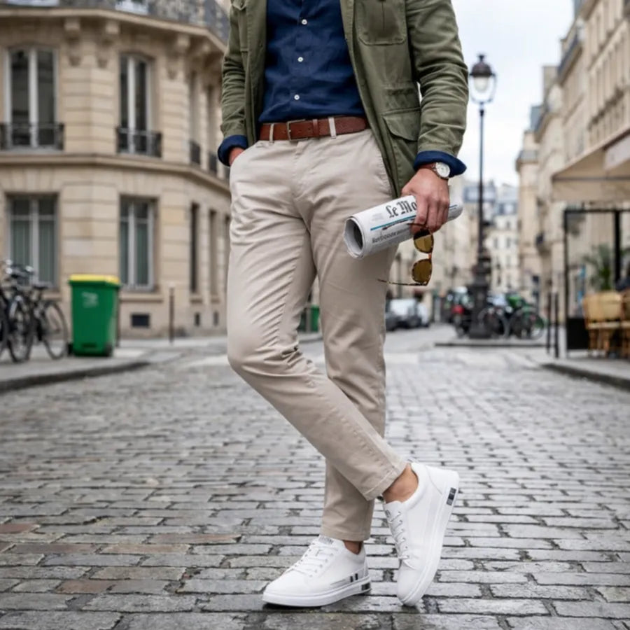Évolis – Baskets pour Homme au Style Plat